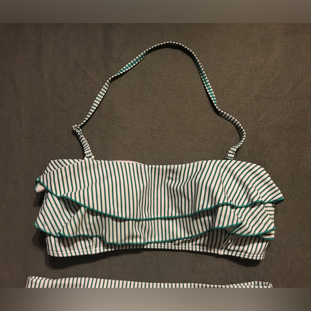 NEW Striped Ruffle Bikini - Picture 14 of 16